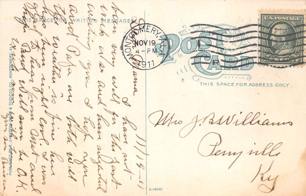 Montgomery Alabama Woman's College of Alabama Vintage Postcard AA74286 - Image 2