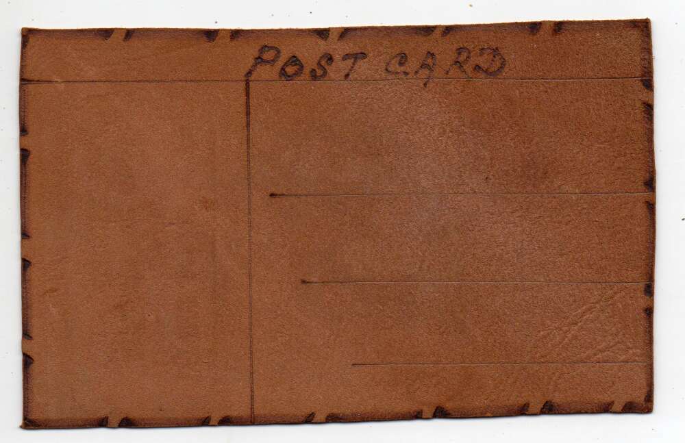 1909 Alaska Yukon Pacific Expo Womens Bldg Glitter Leather Novelty PC AA74307 - Image 2