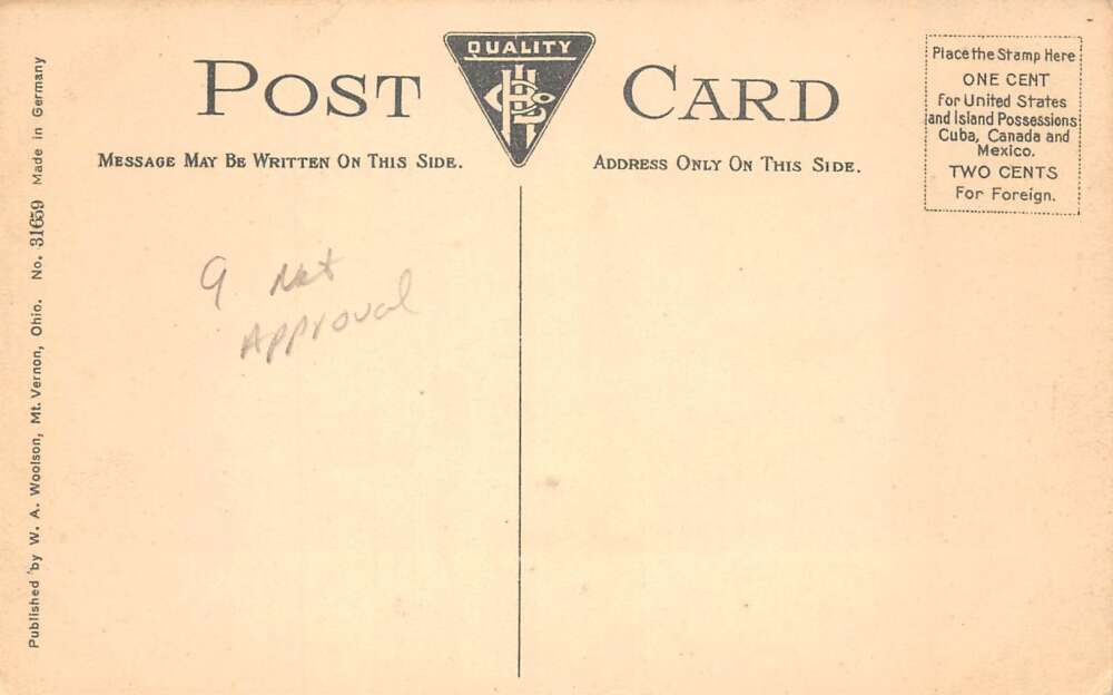 Mount Vernon Ohio Fire Department Fire Wagon Vintage Postcard AA77801 - Image 2