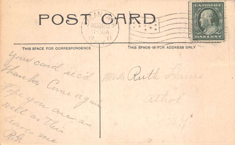 Salamanca New York Fire Hall Chemical Steamer Brigade Vintage Postcard AA77802 - Image 2