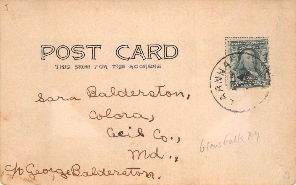 Glen Falls New York Water Falls Real Photo Vintage Postcard AA77834 - Image 2