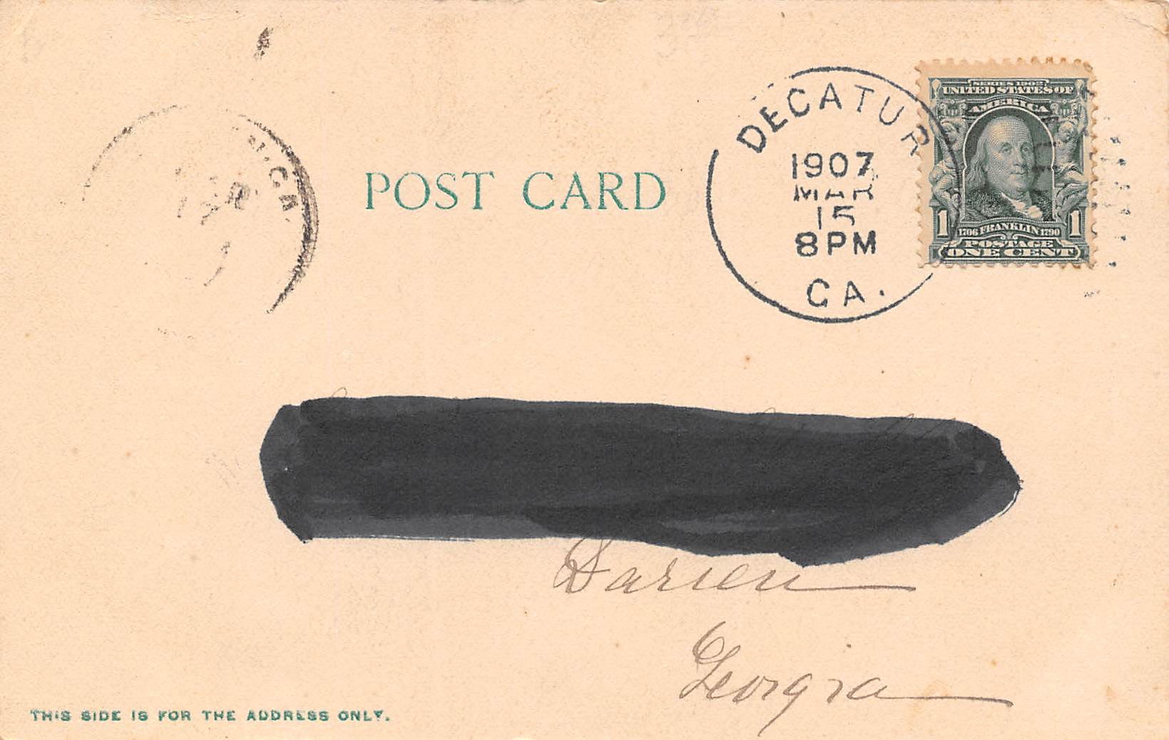 Decatur Georgia Agnes Scott College, Undivided Back, Vintage Postcard U15575 - Image 2