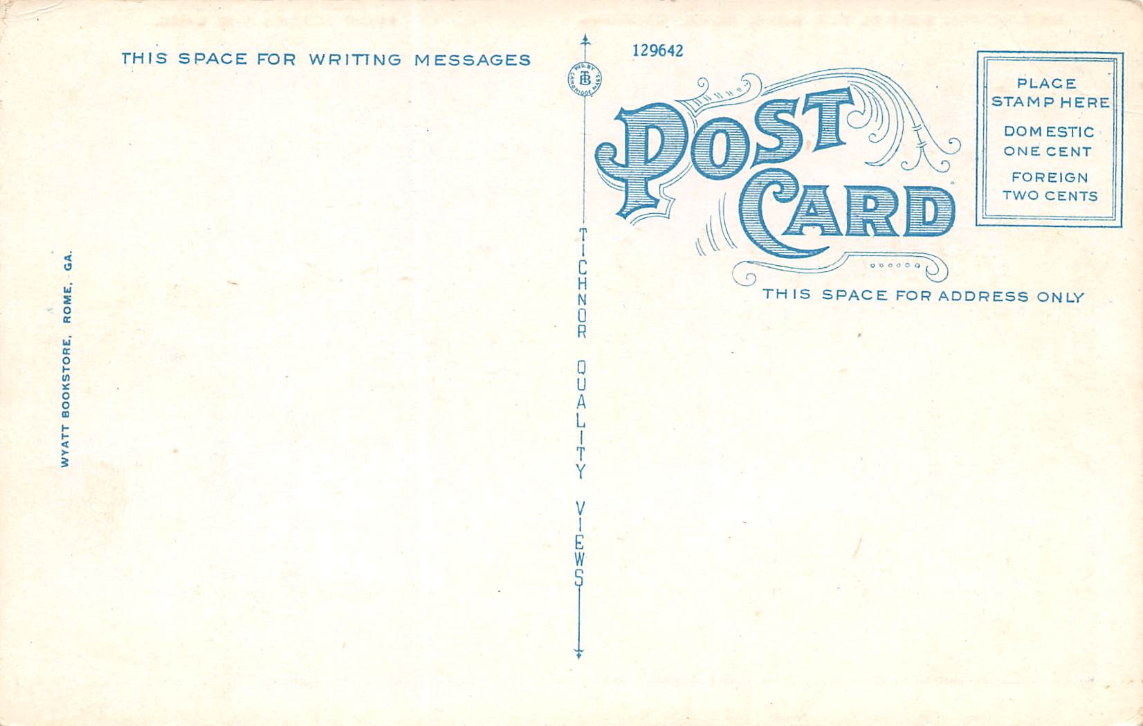 Rome Georgia Darlington School For Boys, White Border, Vintage Postcard U15659 - Image 2