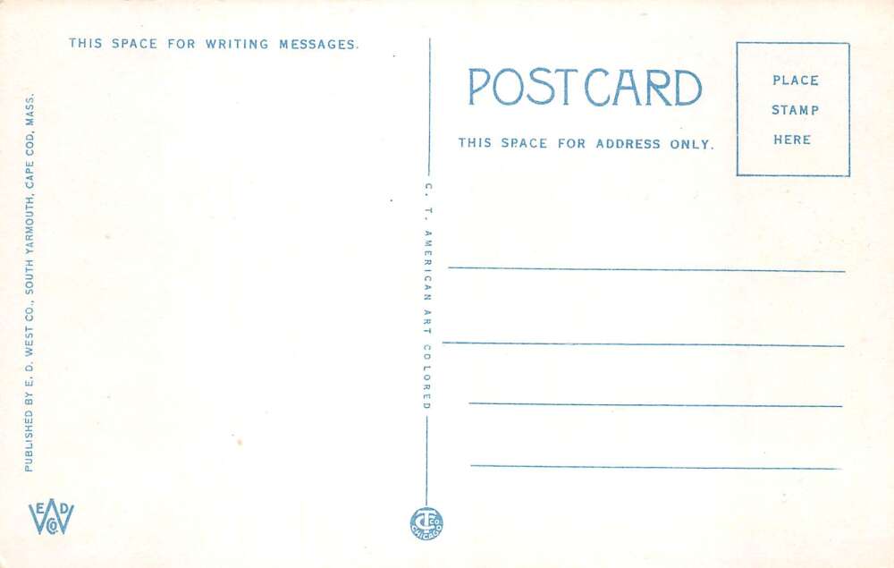 Provincetown Massachusetts Commercial Street, East, White Border, PC U15799 - Image 2