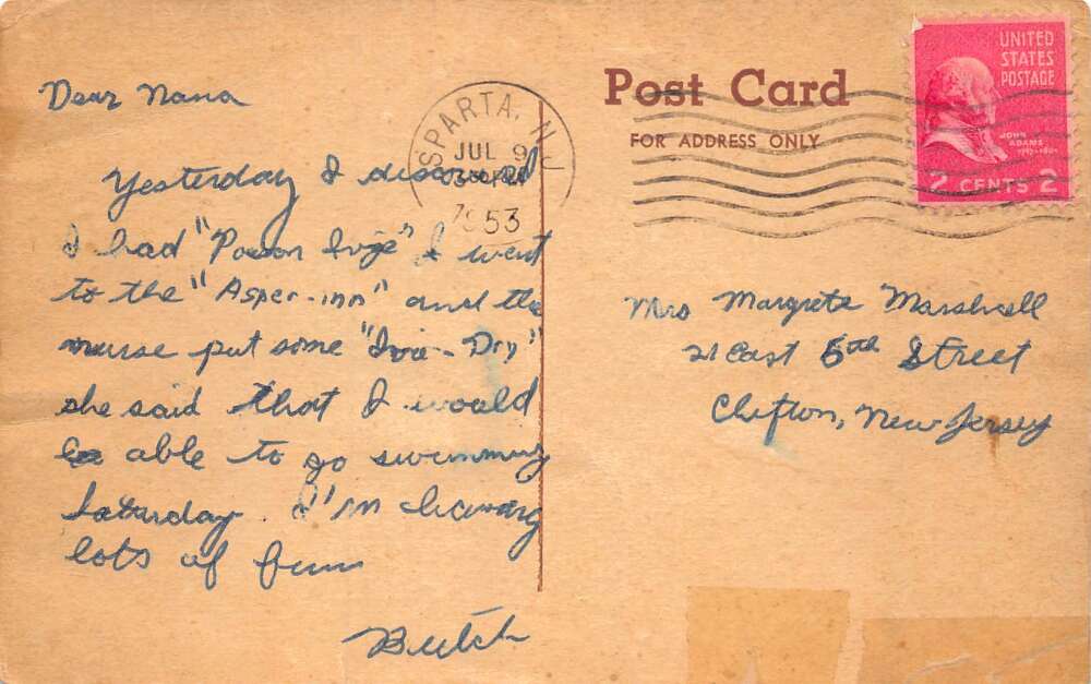 Boy Scouts Campfire Story telling Native American Vintage Postcard AA78101 - Image 2