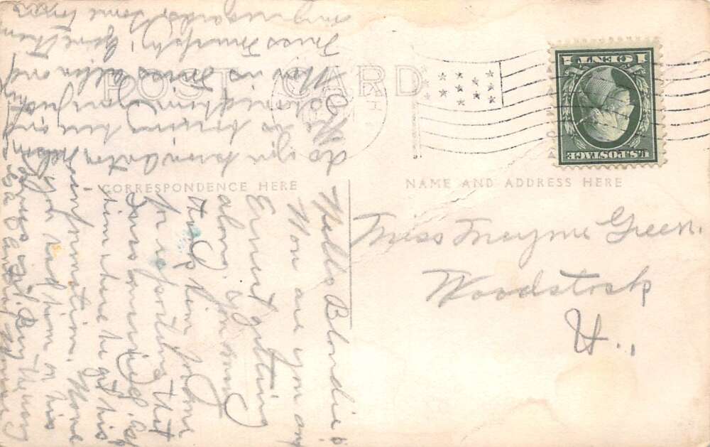 Claremont New Hampshire St Mary's Church Real Photo Vintage Postcard AA78114 - Image 2