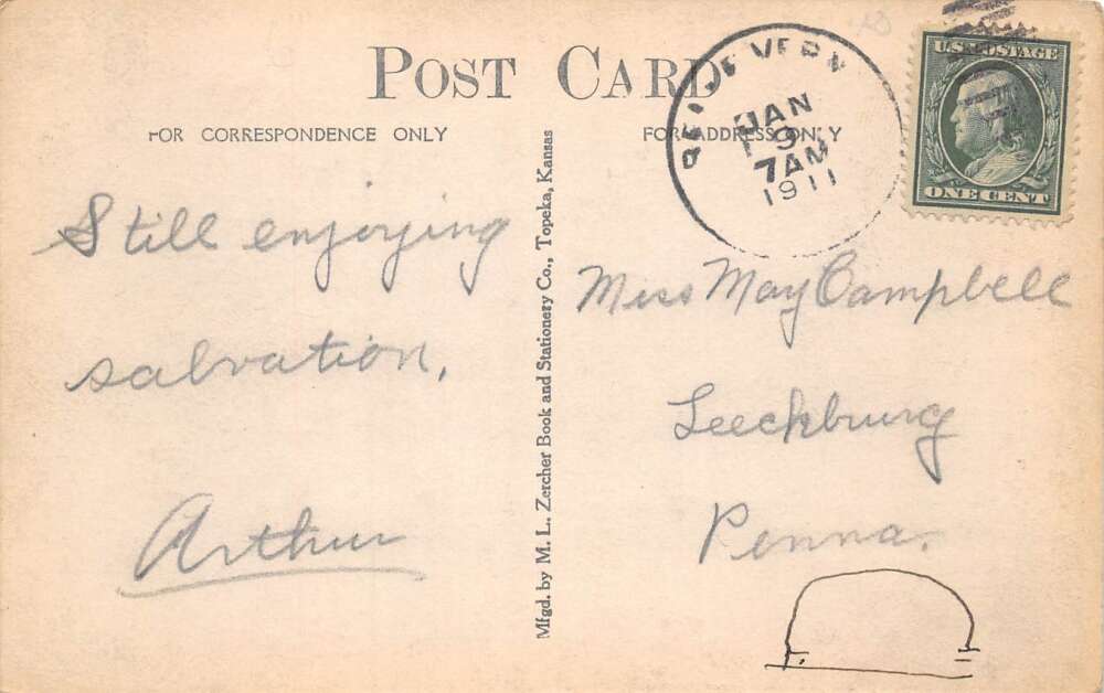 Belle Vernon Pennsylvania School House Real Photo Vintage Postcard AA78130 - Image 2