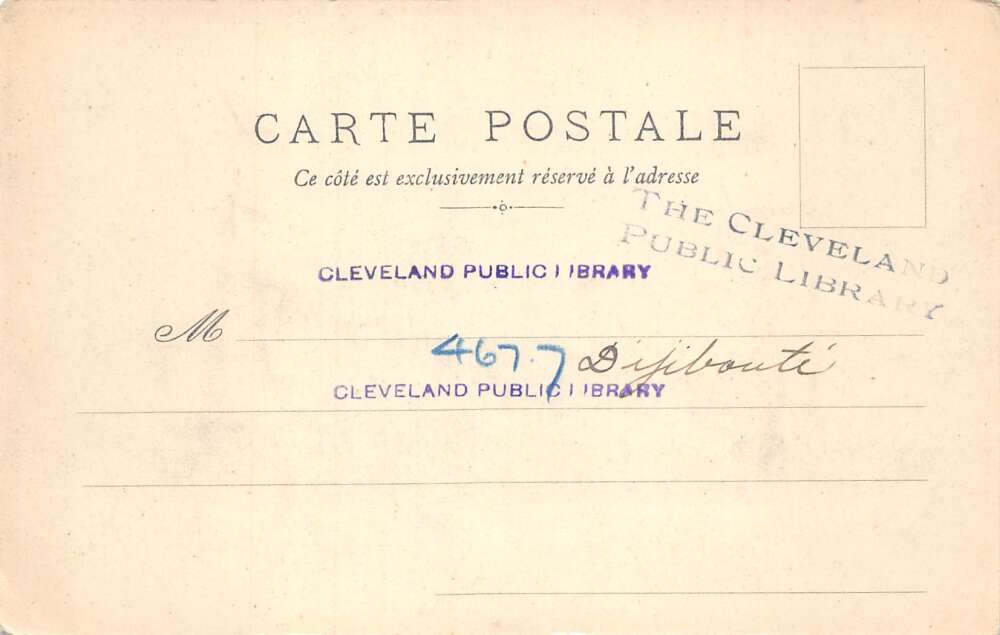 Djibouti Africa Camel Cart Water Carrier Vintage Postcard AA78184 - Image 2