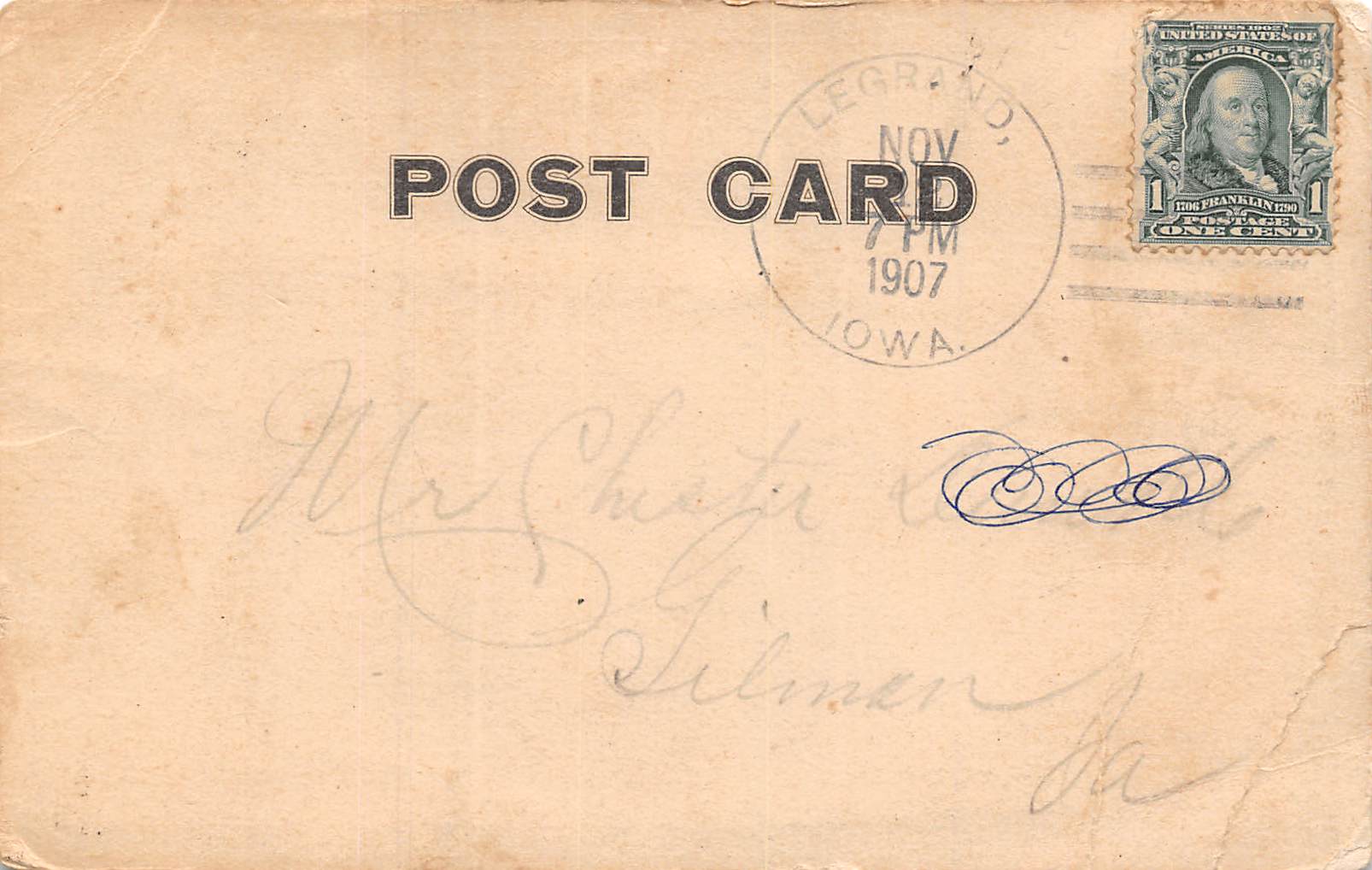 Le Grand Iowa View Of Le Grand Quarries, Undivided Back, Vintage Postcard U15934 - Image 2