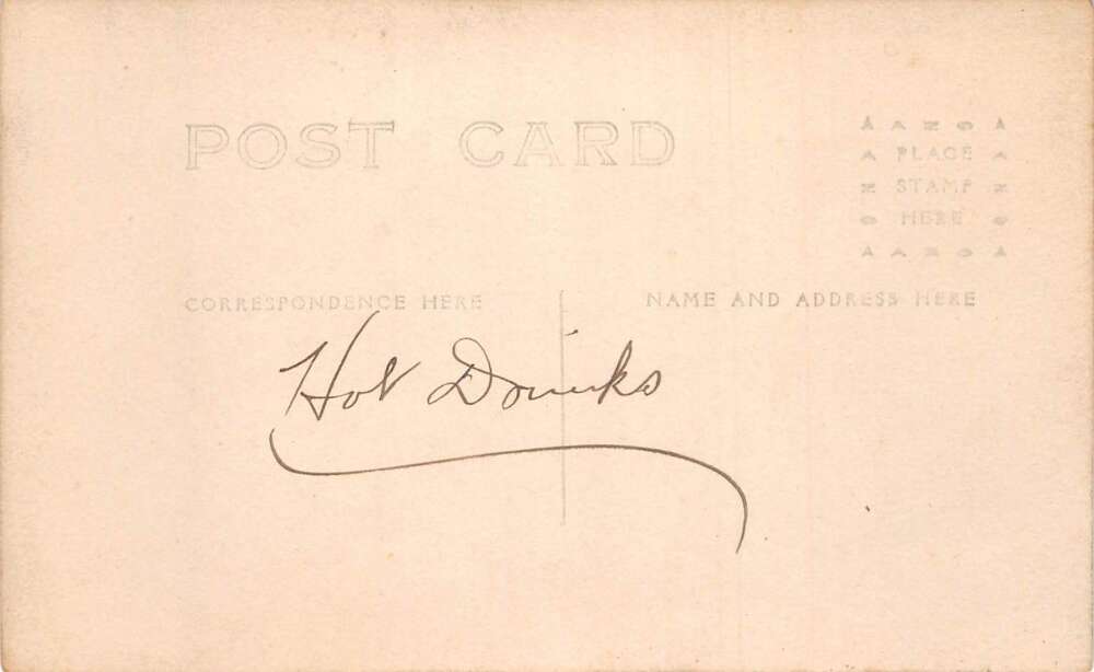 Soda Fountain Bar Interior View Coke Sign Real Photo Vintage Postcard AA78195 - Image 2