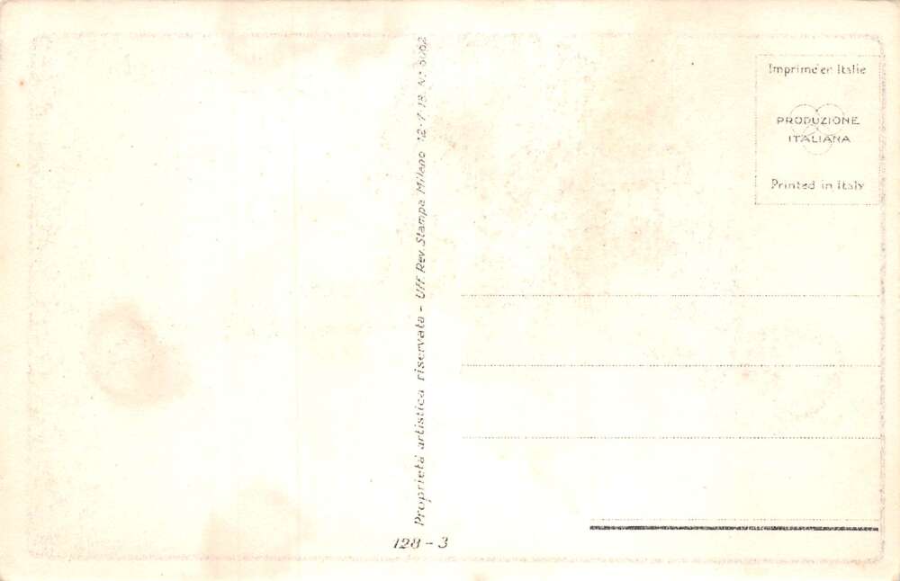 Lady Soldier with Bleeding Heart Italian WW2 Busi Artist Signed PC AA78219 - Image 2