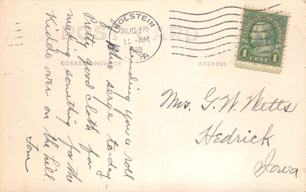 Holstein Iowa Public Schools Real Photo Vintage Postcard AA78226 - Image 2