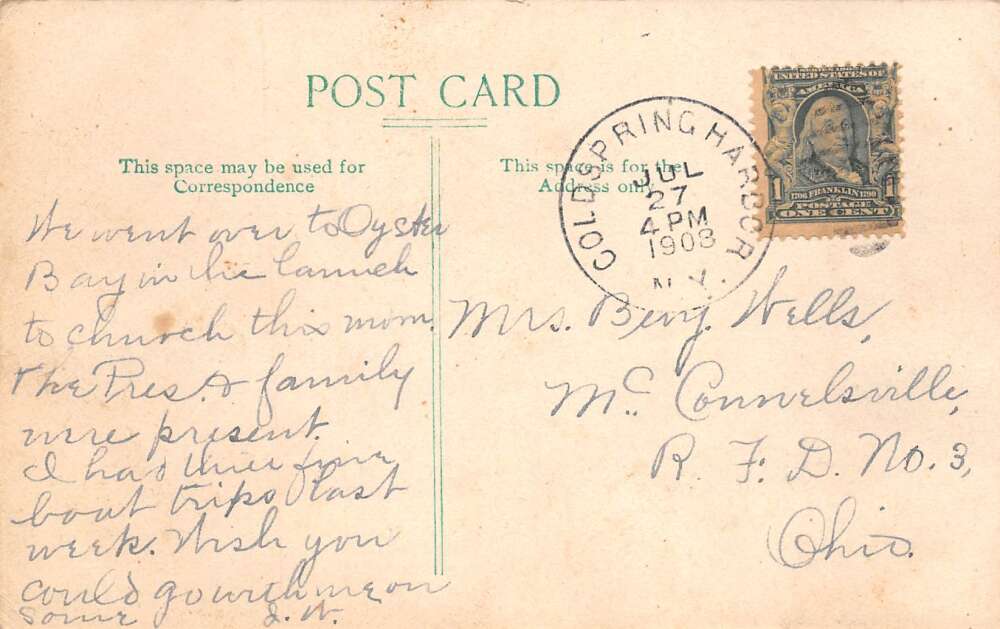 Huntington Long Island New York Walt Whitmans Homestead Vintage Postcard AA78303 - Image 2