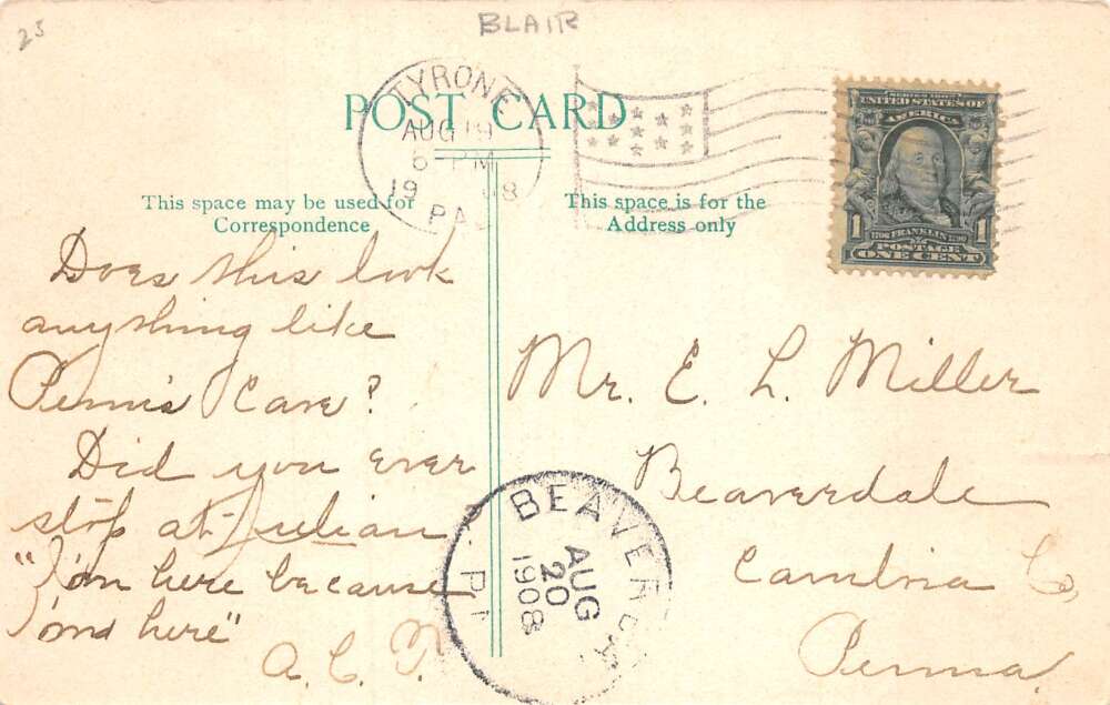 Sinking Valley Cave Pennsylvania Entrance Scenic View Vintage Postcard AA78403 - Image 2