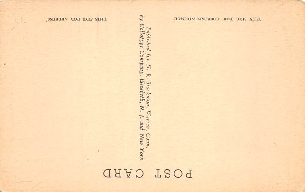 Warren Connecticut Congregational Church Vintage Postcard AA78418 - Image 2