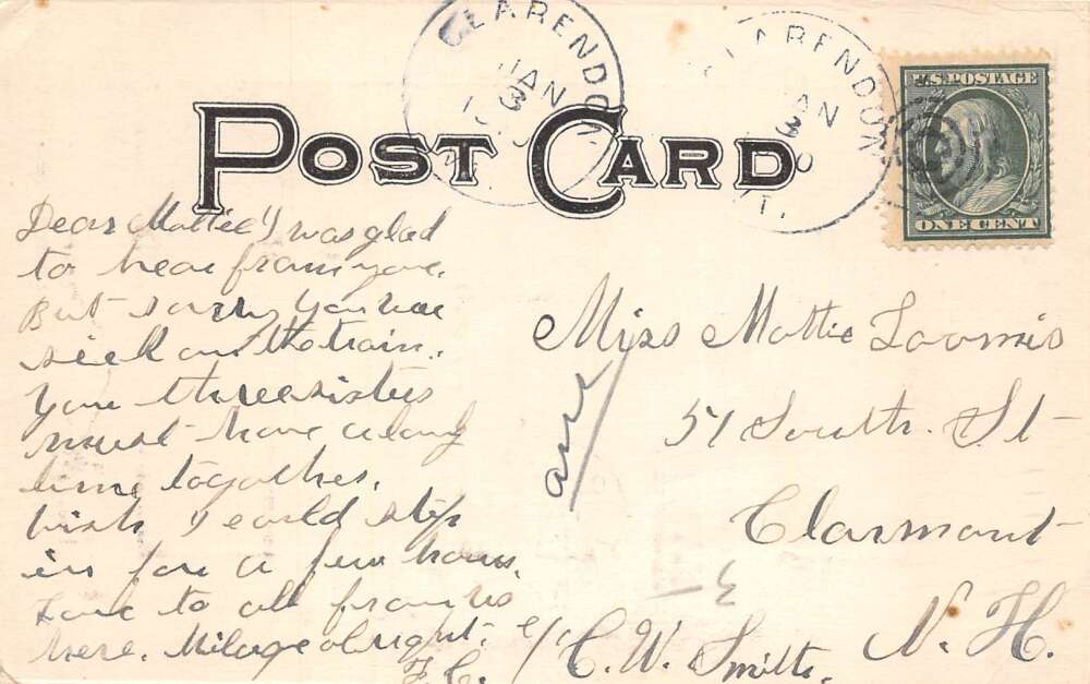 Middletown Springs Vermont Congregational Church Vintage Postcard AA78422 - Image 2