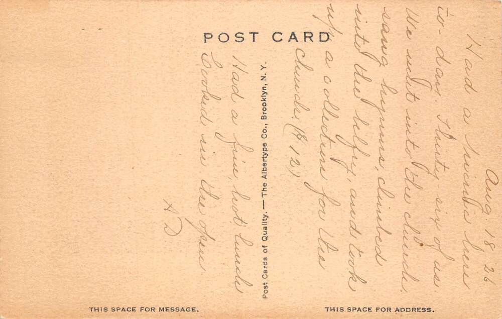 Otisfield Maine Bell Hill Congregational Church Vintage Postcard AA78432 - Image 2