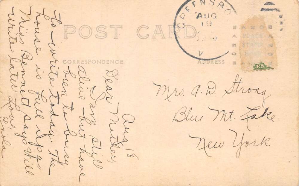 Greensboro Vermont Congregational Church Real Photo Vintage Postcard AA78459 - Image 2