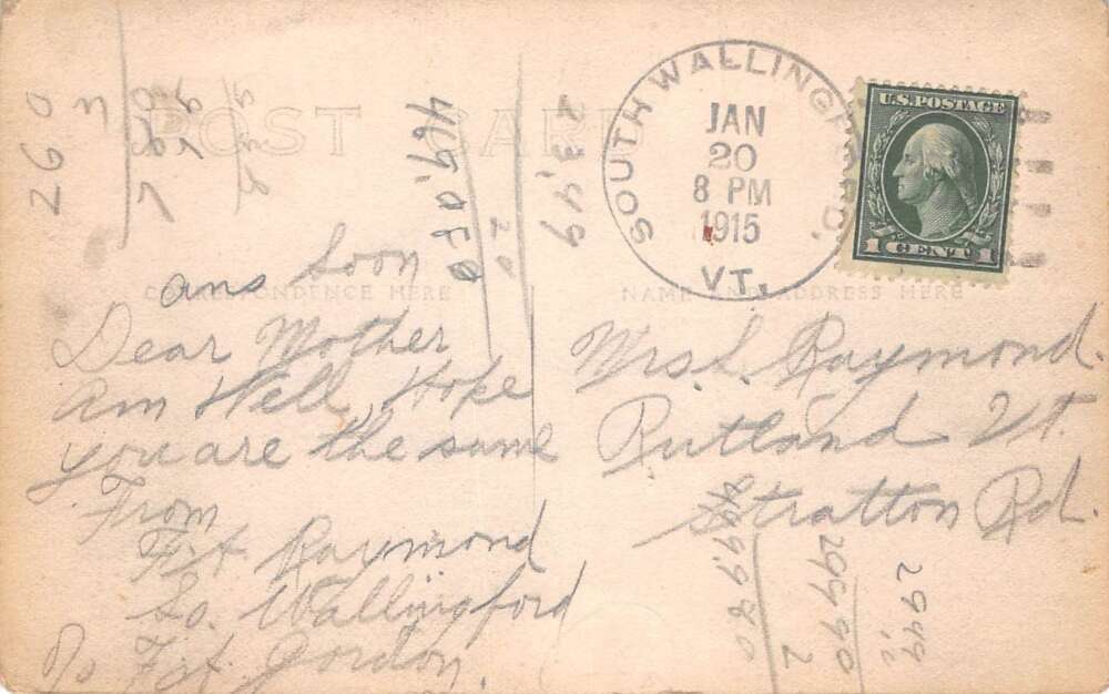 South Wallingford Vermont Congregational Church Real Photo Postcard AA78460 - Image 2