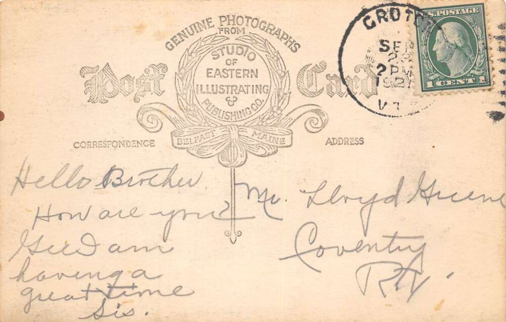 Wells River Vermont Congregational Church Real Photo Vintage Postcard AA78461 - Image 2