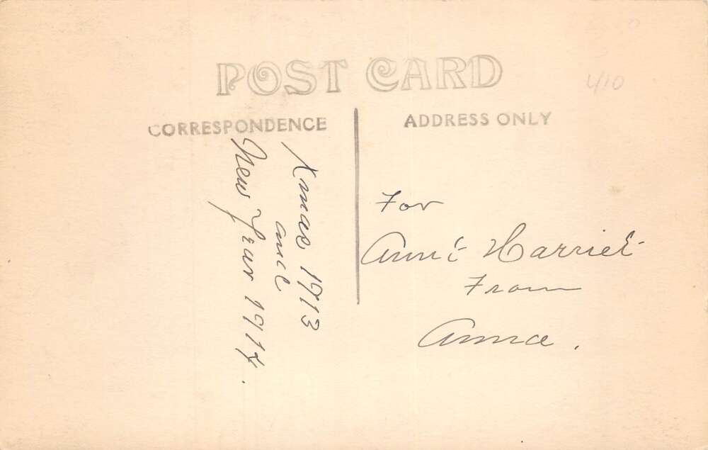 Lowell Vermont Congregational Church Real Photo Vintage Postcard AA78464 - Image 2