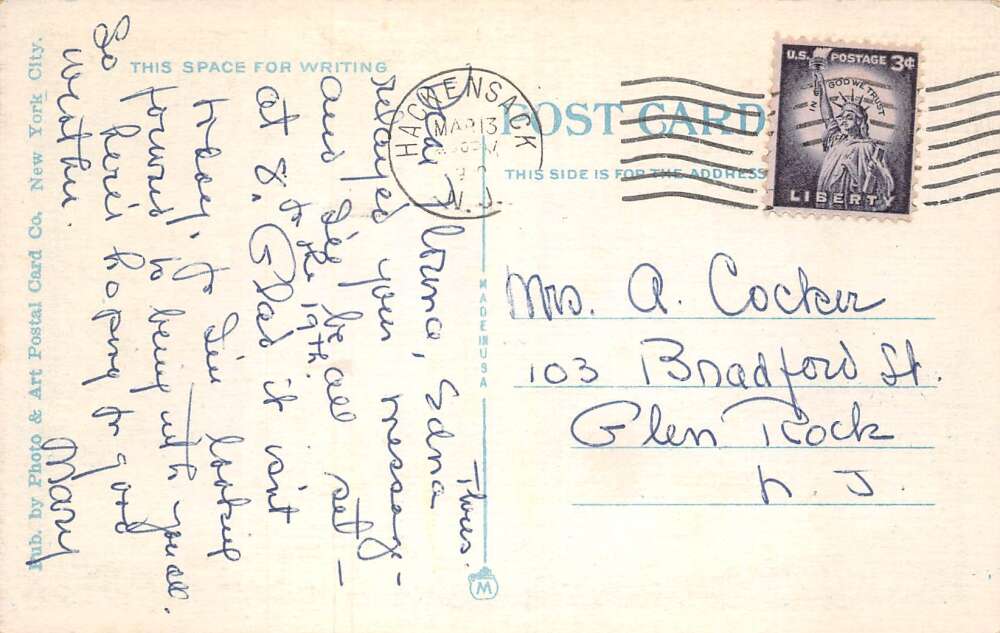 Maywood New Jersey Old Mill Birdbath Built by Charles M Berdan Postcard AA78626 - Image 2