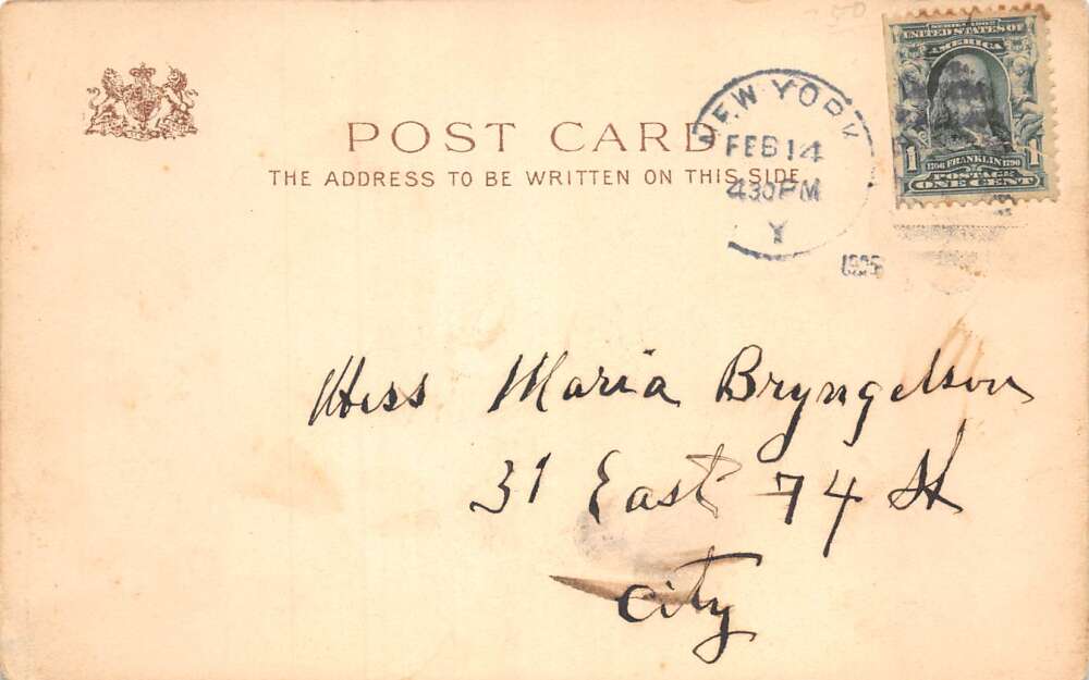 Lancelot and Elaine by Alfred Tennyson Tuck Vintage Postcard AA78634 - Image 2