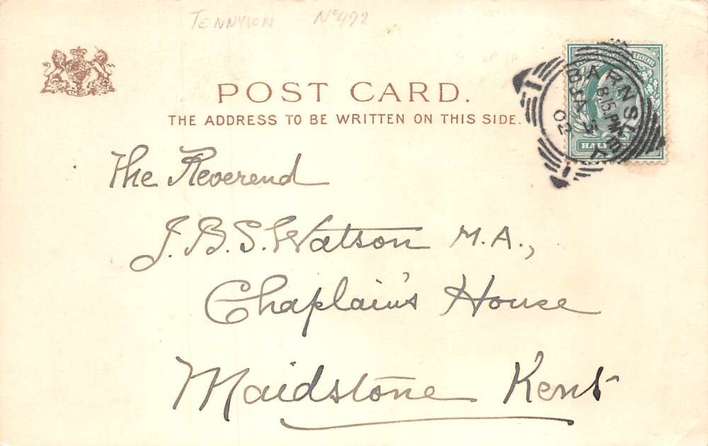 Enoch Arden by Alfred Tennyson Lady and Man by Water Tuck Postcard AA78636 - Image 2