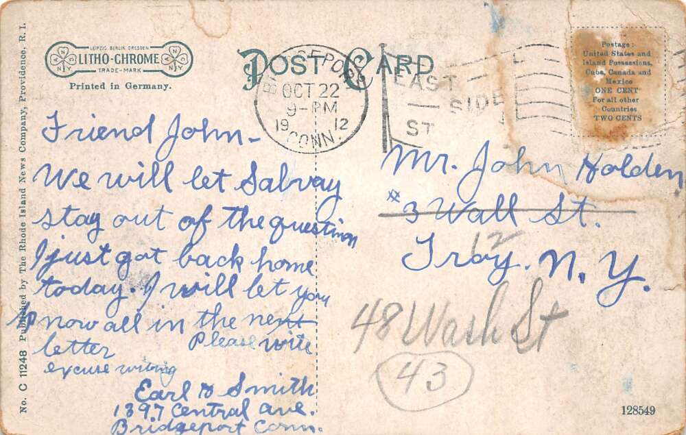 Putnam Connecticut Fair Grounds Race Track Vintage Postcard AA78659 - Image 2