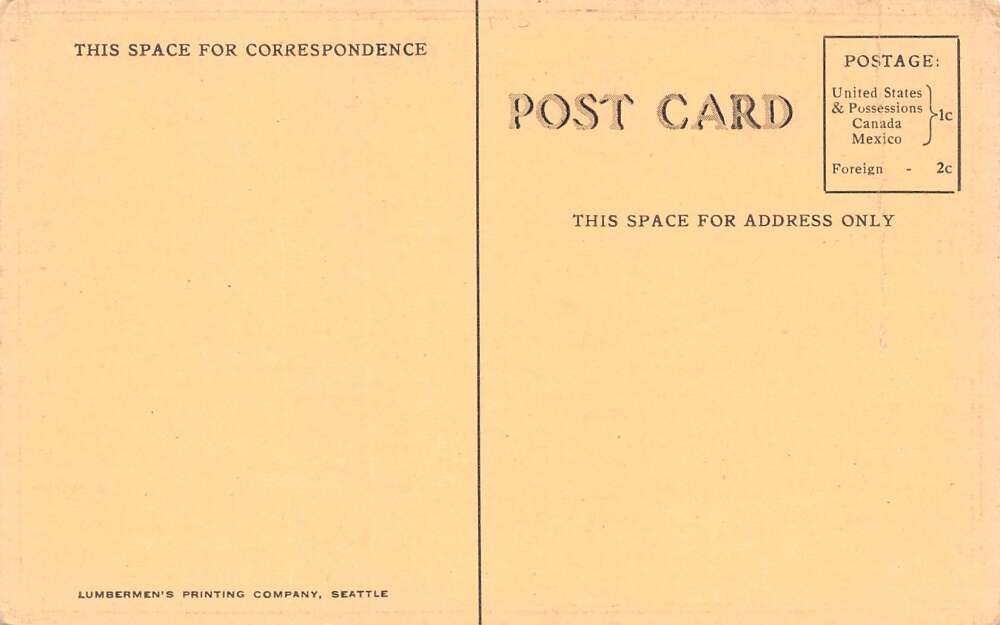 Seattle Washington Hudson Bay Fur Co., Inc., Interior, B/W Lithograph PC U16342 - Image 2