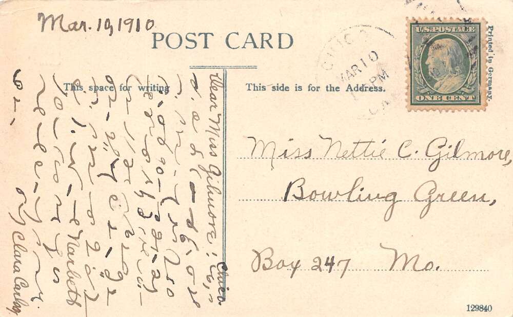 Chico California Diamond Match Company, B/W Lithograph Vintage Postcard U16363 - Image 2