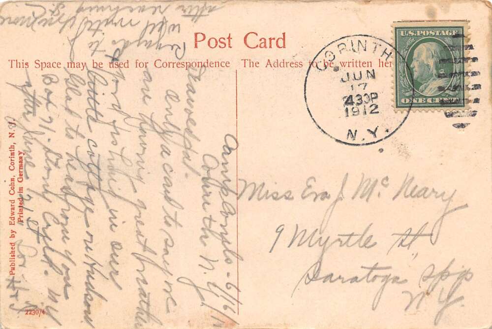 Palmer New York International Paper Co. Office, Color Lithograph PC U16399 - Image 2