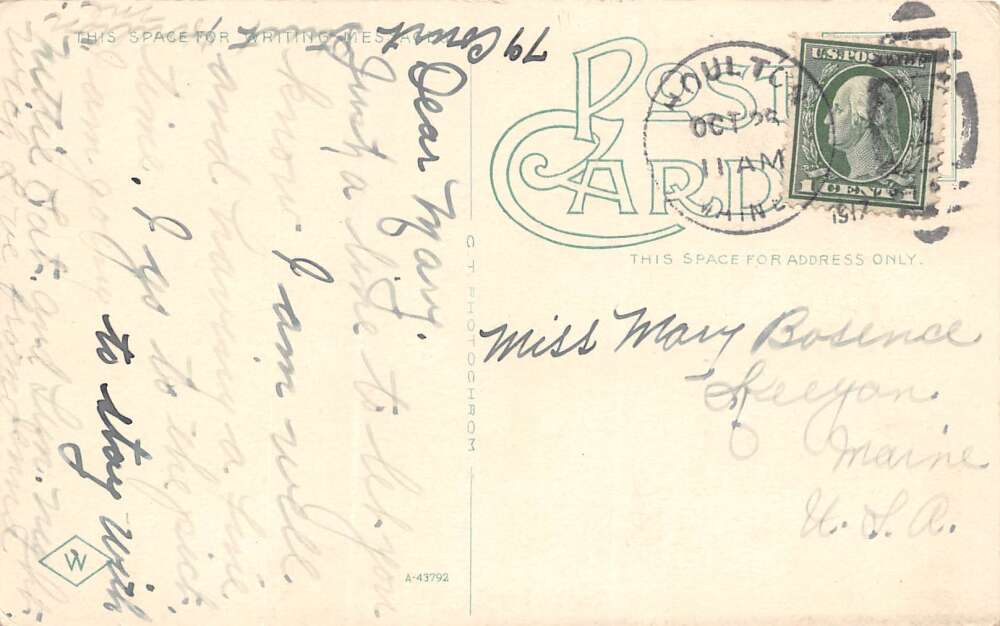 Houlton Maine Mansur Block, Woolworth's 5 & 10 Cent Store, Vintage PC U16410 - Image 2