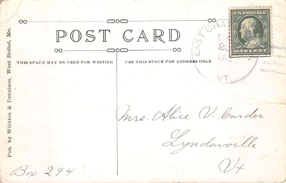 East Charleston Vermont Union House Hotel Vintage Postcard AA78873 - Image 2