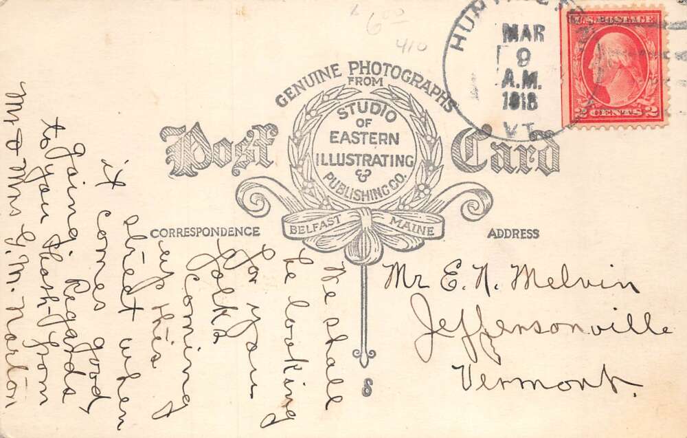 Huntington Vermont Lower Main Street Real Photo Vintage Postcard AA78883 - Image 2