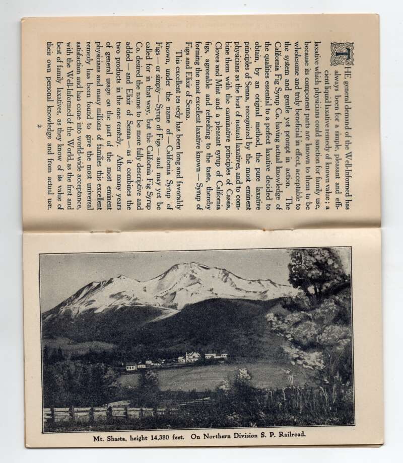 Yosemite Valley California Fig Syrup Ad Travel Illustrated Booklet AA78894 - Image 2