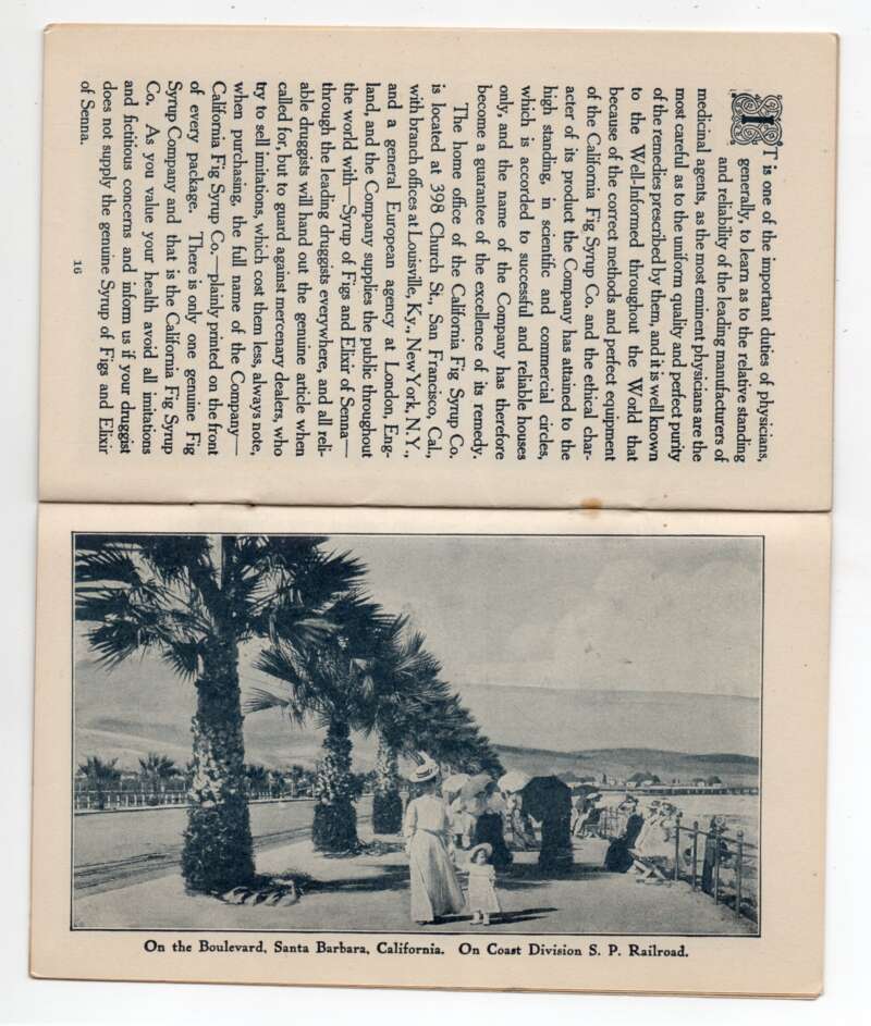 Yosemite Valley California Fig Syrup Ad Travel Illustrated Booklet AA78894 - Image 4