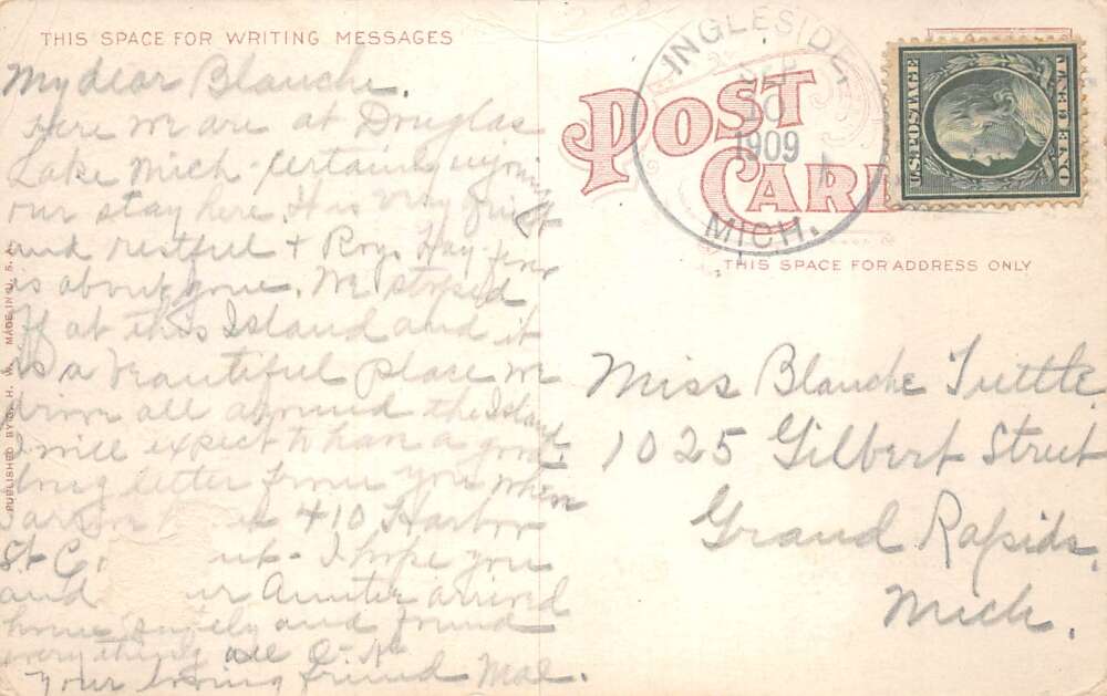 Mackinac Island Michigan Main Street Vintage Postcard AA78912 - Image 2