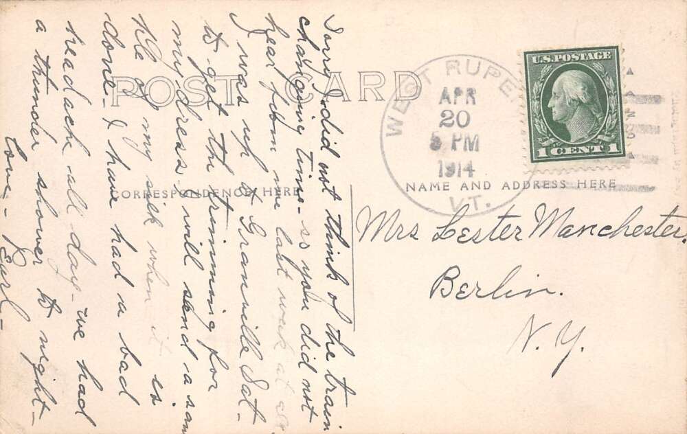 Granville New York Main Street Drug Store Real Photo Postcard AA78946 - Image 2