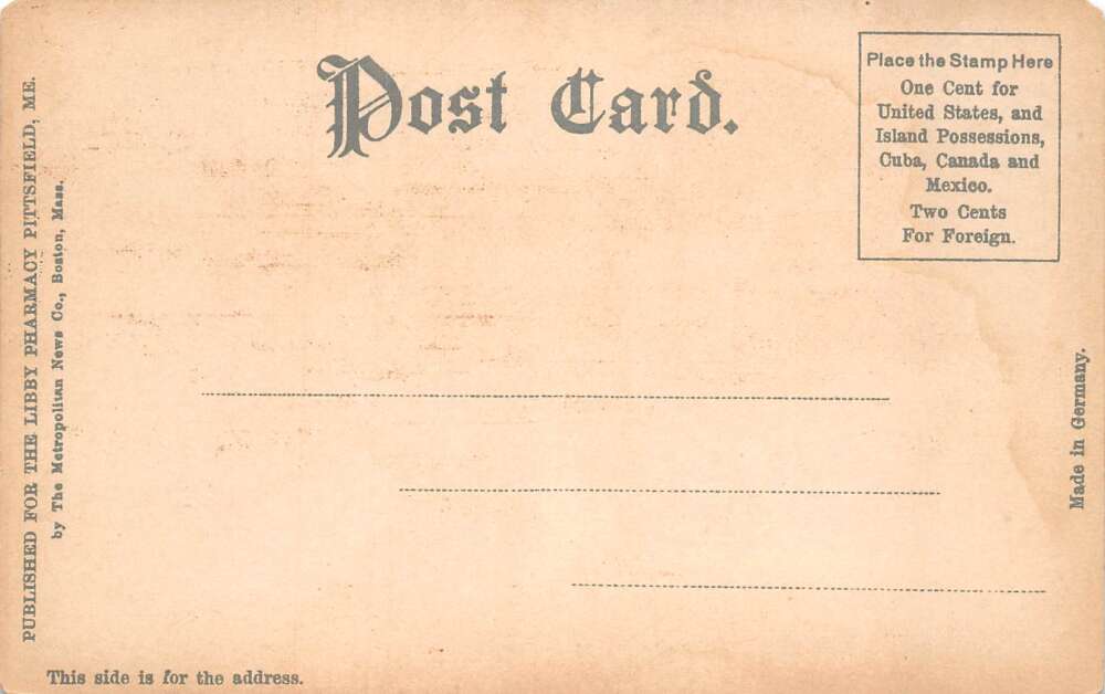 Pittsfield Maine Libby Pharmacy Drug Store Interior Postcard AA78999 - Image 2