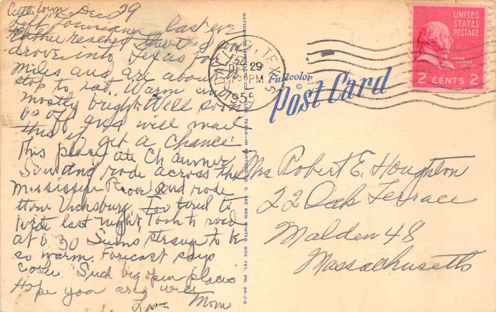 Sanford North Carolina Cole's Pharmacy Drug Store Vintage Postcard AA79000 - Image 2