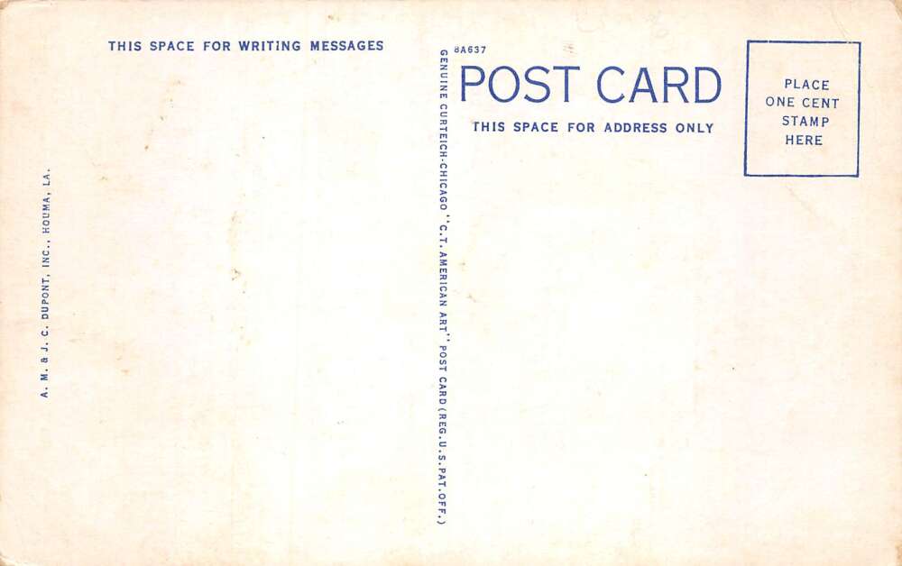 Houma Louisiana Theriot Pharmacy Drug Store Vintage Postcard AA79003 - Image 2