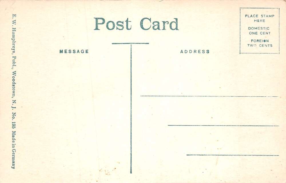 Alloway New Jersey House's Pond Scenic View Vintage Postcard AA79044 - Image 2