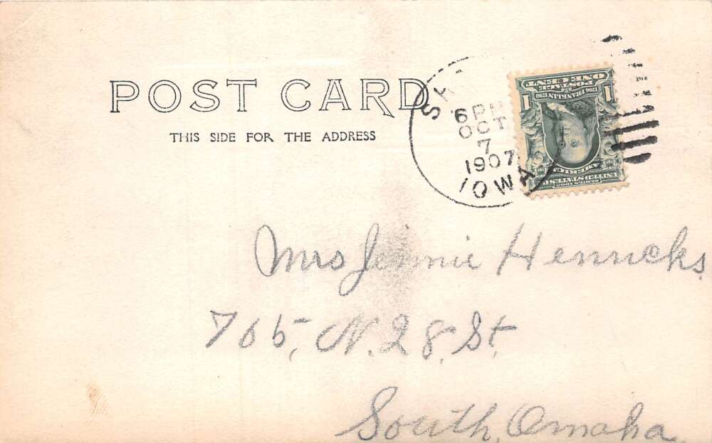 Shelby Iowa ME Church Real Photo Vintage Postcard AA79134 - Image 2