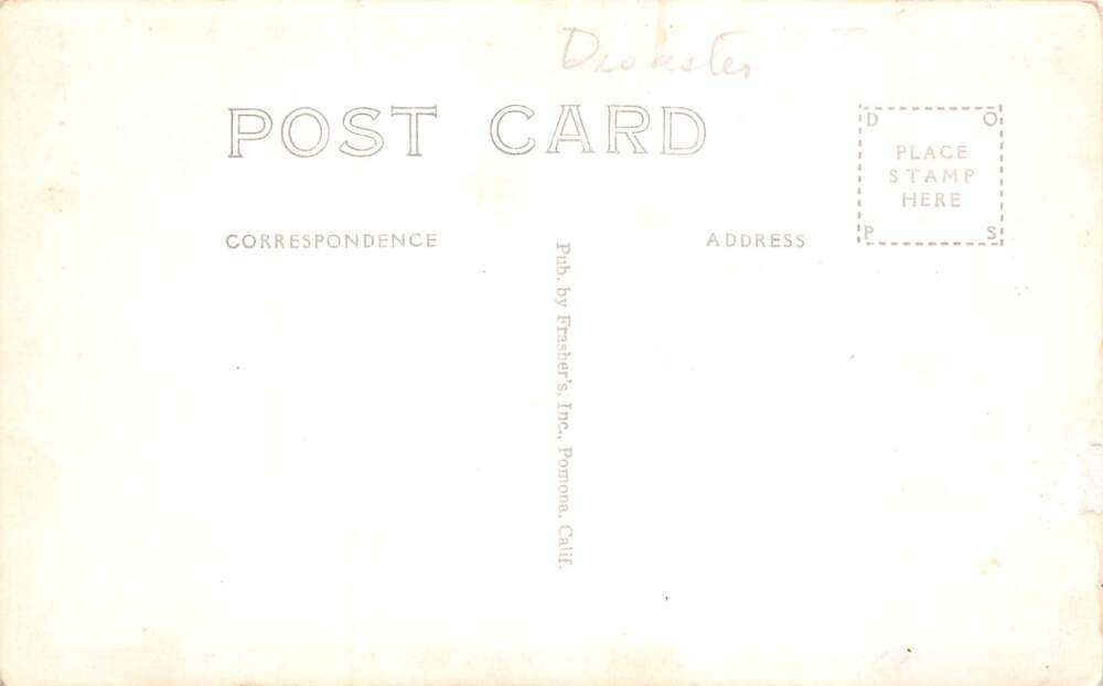 Redondo Long Beach California Post Office Ruins Disaster Real Photo PC AA79140 - Image 2