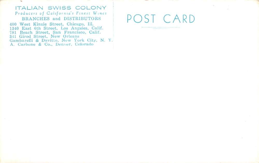 Asti California Italian Swiss Colony Winery Vineyard Real Photo Postcard AA79201 - Image 2