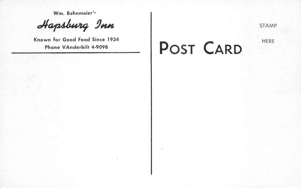 Des Plaines Illinois Hapsburg Inn Vintage Postcard AA79267 - Image 2