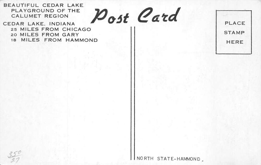 Cedar Lake Indiana Tony and Pats Resort Coke Sign Vintage Postcard AA79289 - Image 2