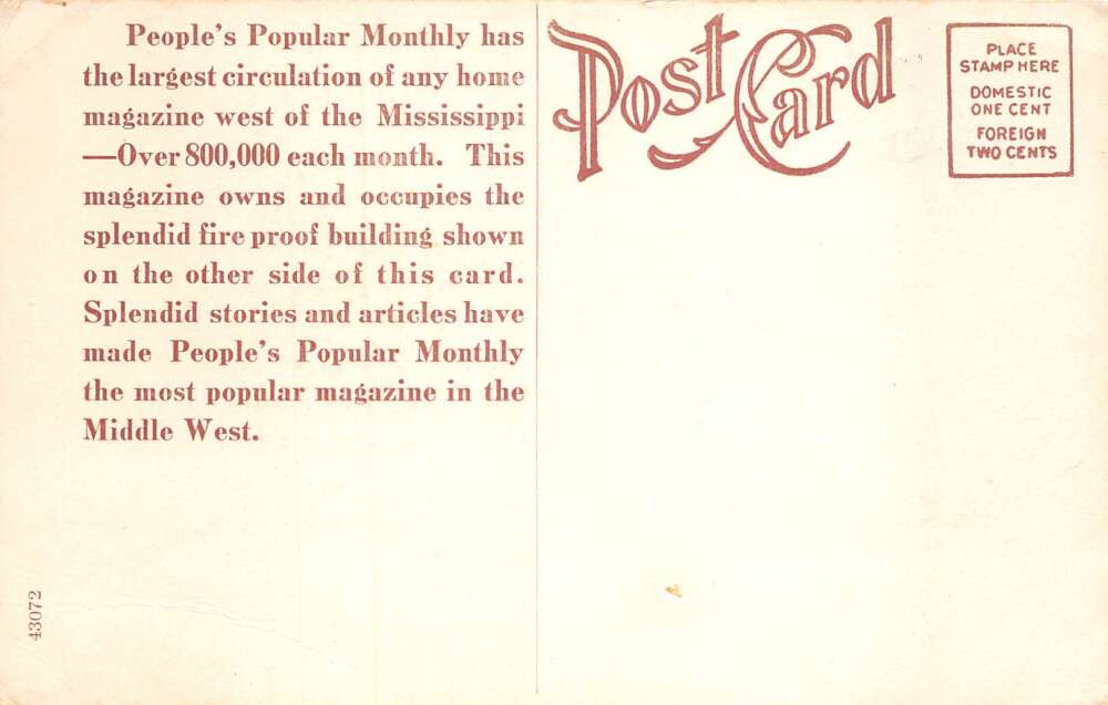 Des Moines Iowa People's Popular Monthly Vintage Postcard AA79906 - Image 2