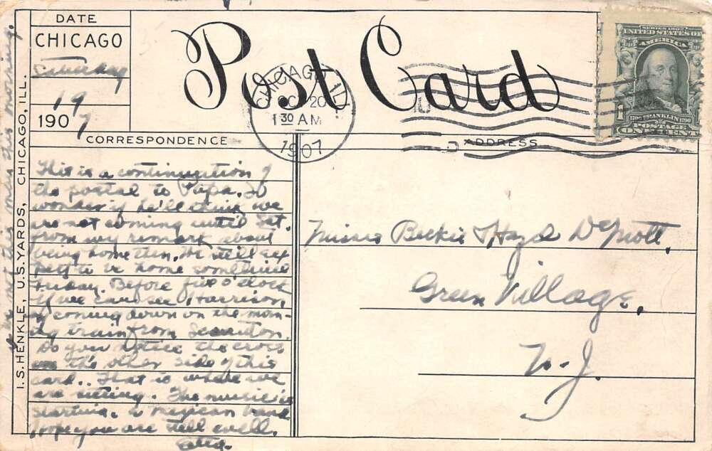 Chicago Illinois Union Stock Yards Amphitheatre Interior Postcard AA79926 - Image 2